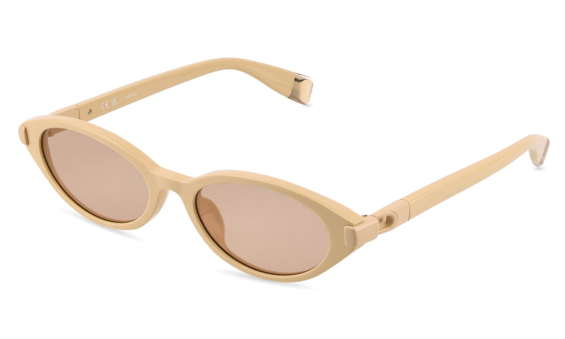 Sonnenbrillen furla sfub49 0aec beige oval femenino größe 54mm - Hauptansicht