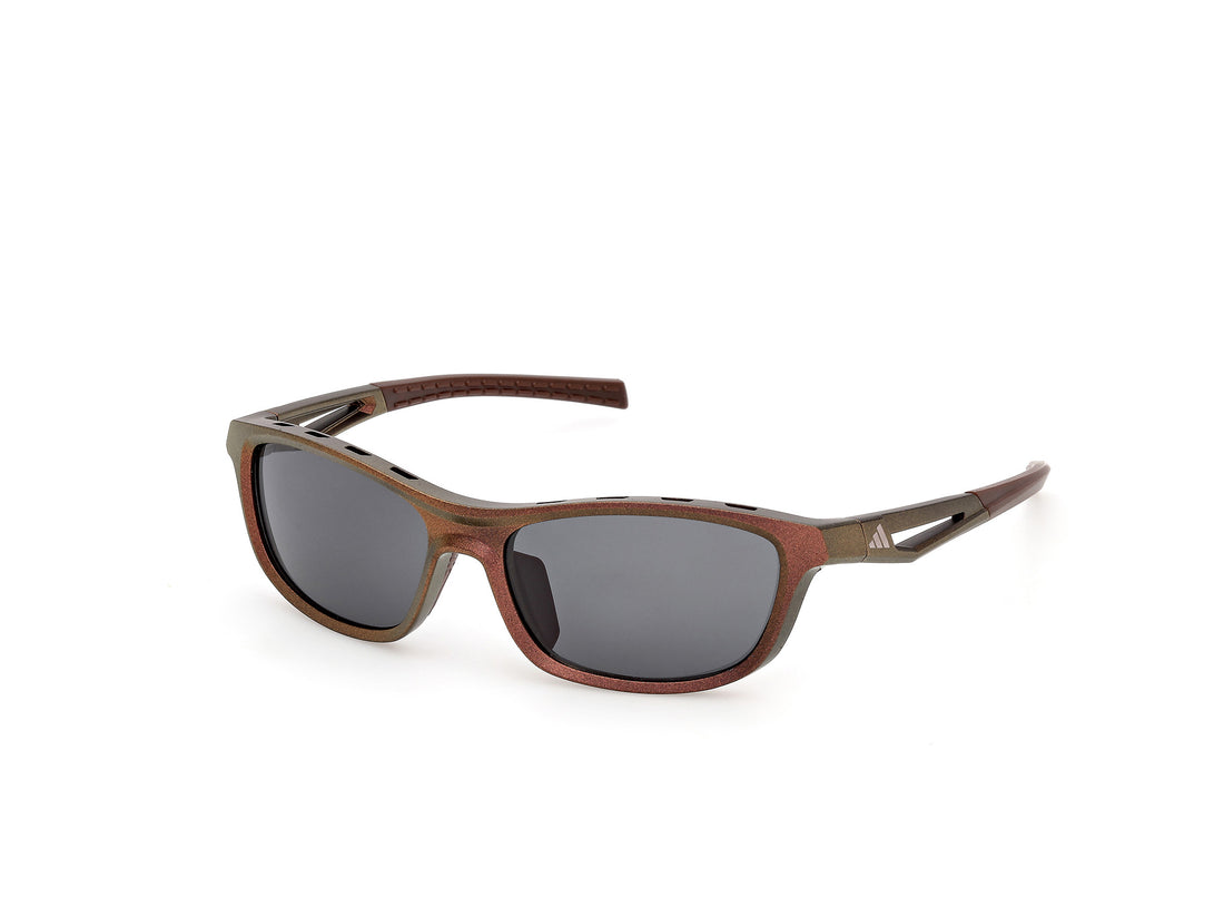 Lunettes de soleil adidas sport sp0131 46a marron rectangular unisex taille 57mm - Vue principale