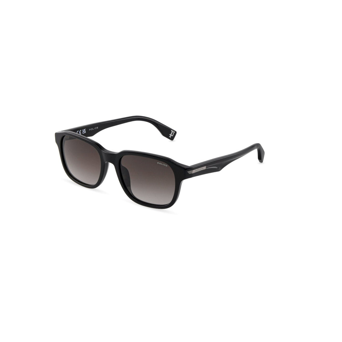 Sunglasses police splu67 0700 negro square masculino size 55mm - Main view