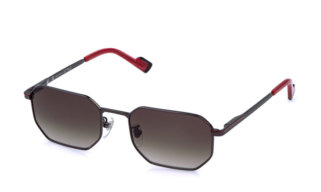 Gafas de sol sting sst581 0593 plateado geometric masculino talla 55mm - Vista principal