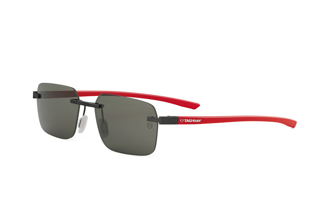 Sonnenbrillen tag heuer essential rimless th40039u 02a black rectangular masculino größe 56mm - Hauptansicht