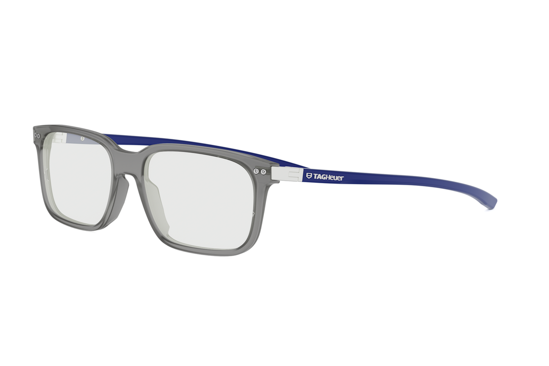 Prescription glasses tag heuer essential tile th50056i 020 grey rectangular masculino size 55mm - Main view