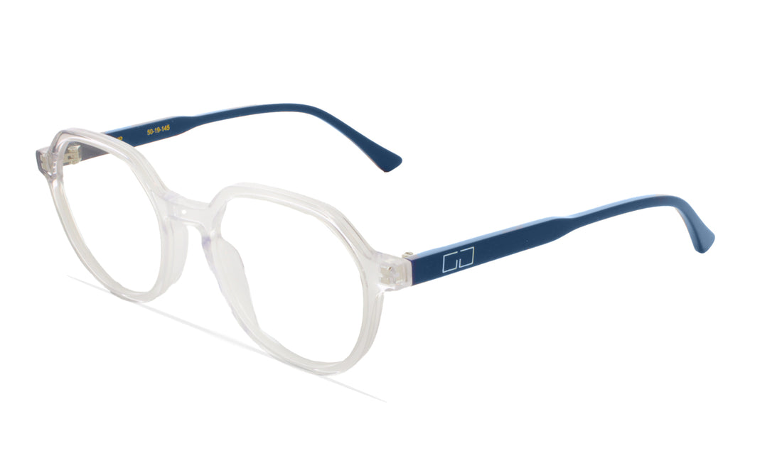 Lunettes de vue greyhounders tulip crystal / blue transparente geometric unisex taille 50mm - Vue principale