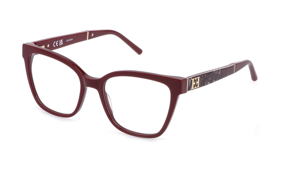 Brillen escada vesg23 07eh burdeos square femenino größe 53mm - Hauptansicht