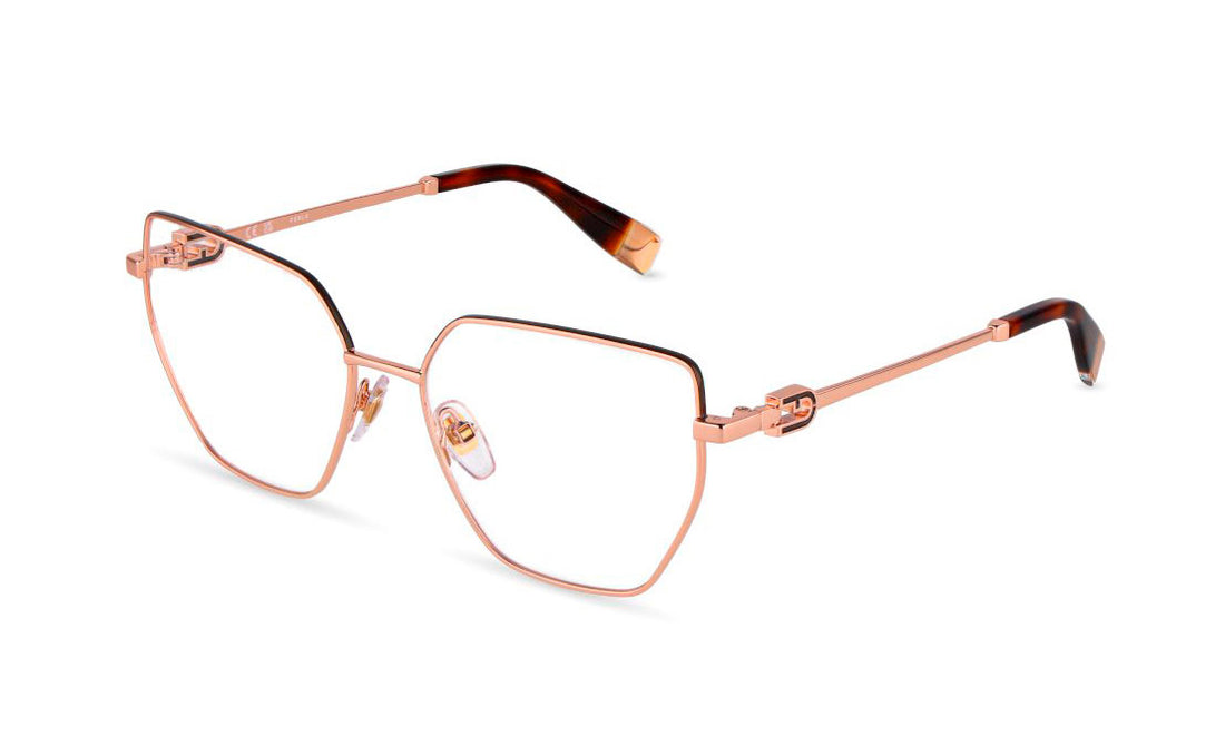 Gafas graduadas furla vfu873 02am dorado geometric femenino talla 55mm - Vista principal