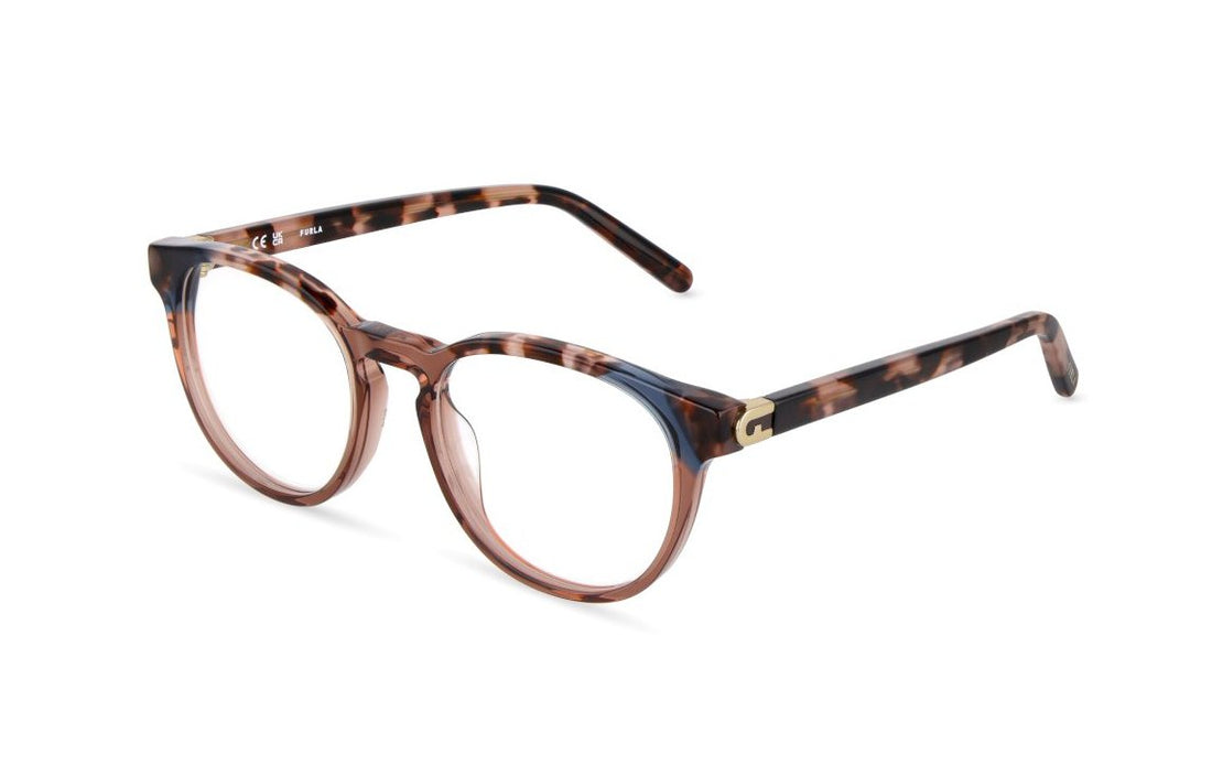 Occhiali da vista furla vfu993v 0mb6 marron pantos femenino taglia 50mm - Vista principale
