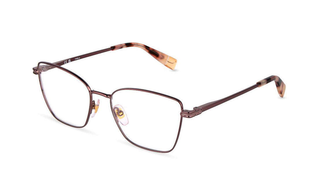 Occhiali da vista furla vfub01 08g7 marron square femenino taglia 54mm - Vista principale