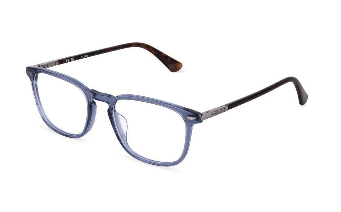 Óculos graduados police vplf81 06na azul square masculino tamanho 52mm - Vista principal