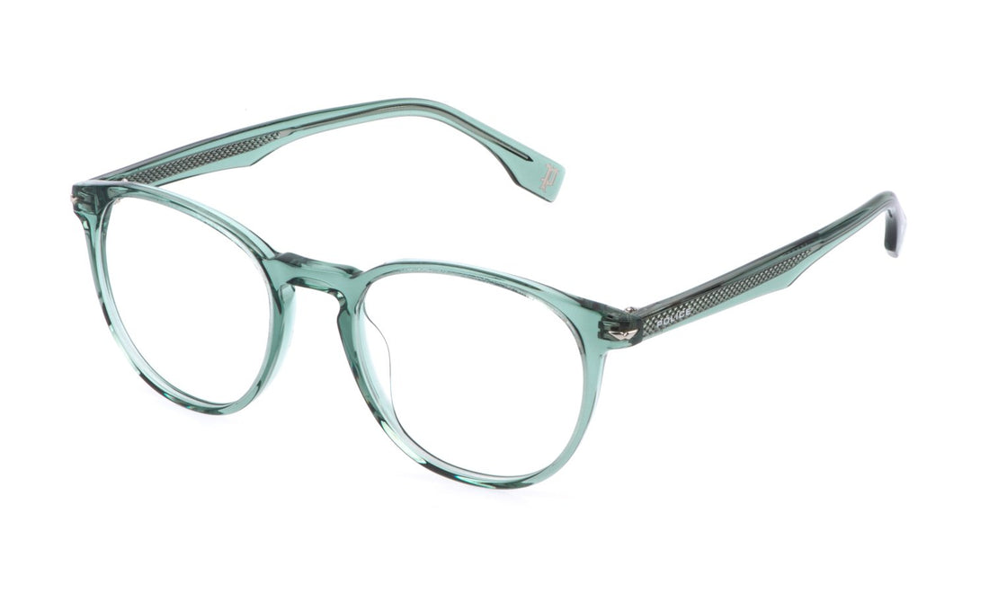 Óculos graduados police vplg72e 0g61 verde pantos masculino tamanho 50mm - Vista principal