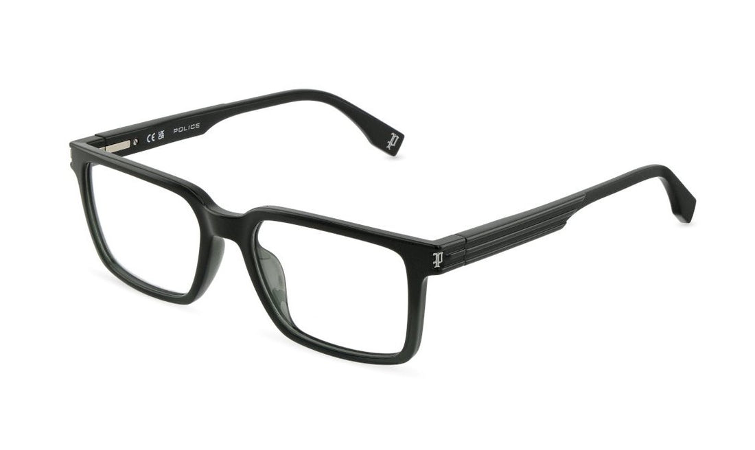 Occhiali da vista police vplu53 06qd verde square masculino taglia 53mm - Vista principale