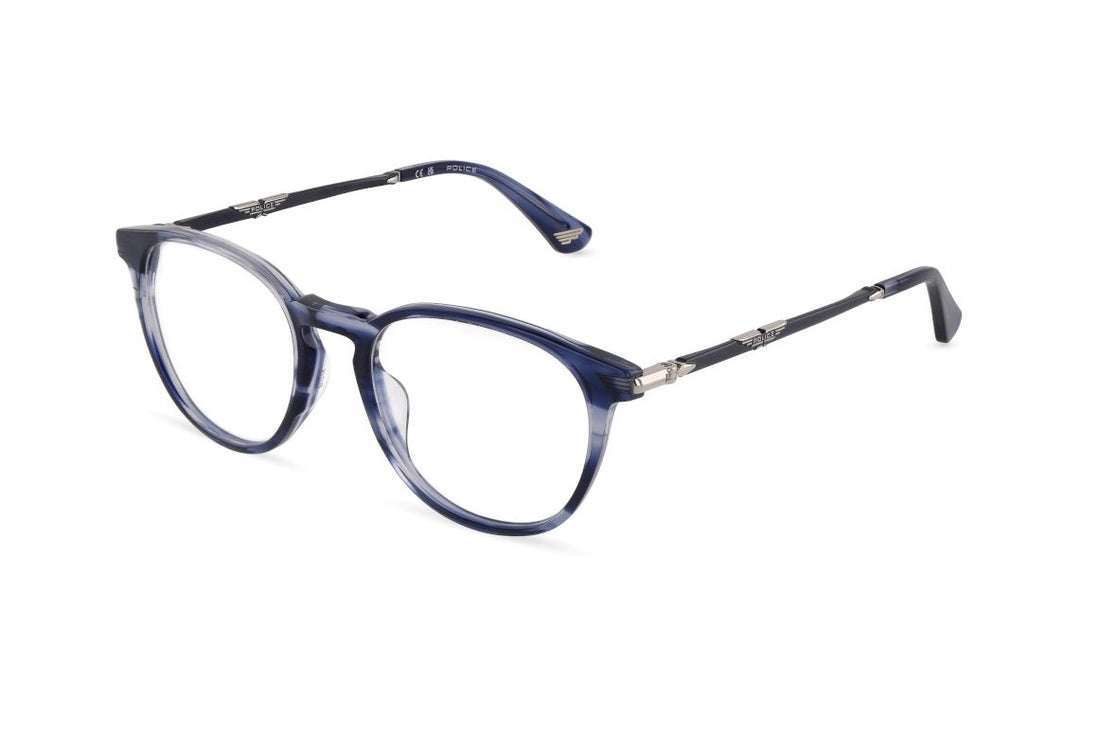Óculos graduados police vplu63 09n4 azul pantos masculino tamanho 51mm - Vista principal