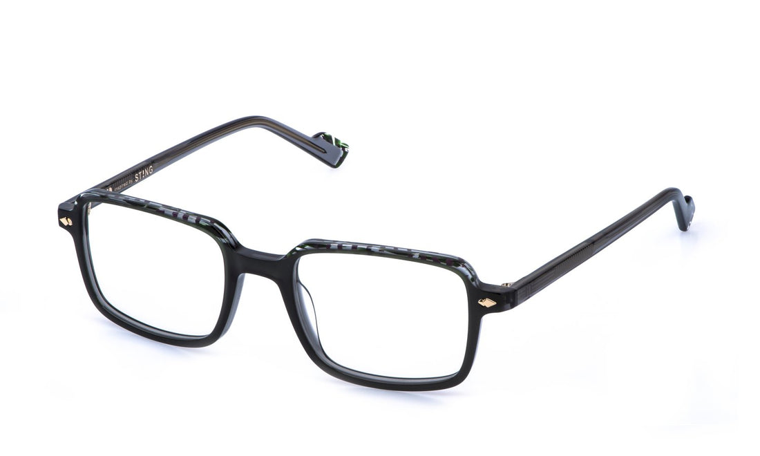 Lunettes de vue sting vst594v 0912 verde square masculino taille 51mm - Vue principale