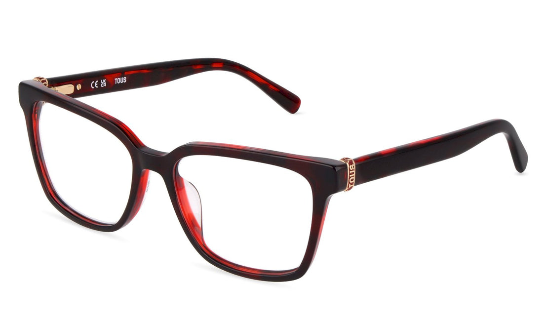 Gafas graduadas tous vtod78 09td rojo square femenino talla 54mm - Vista principal