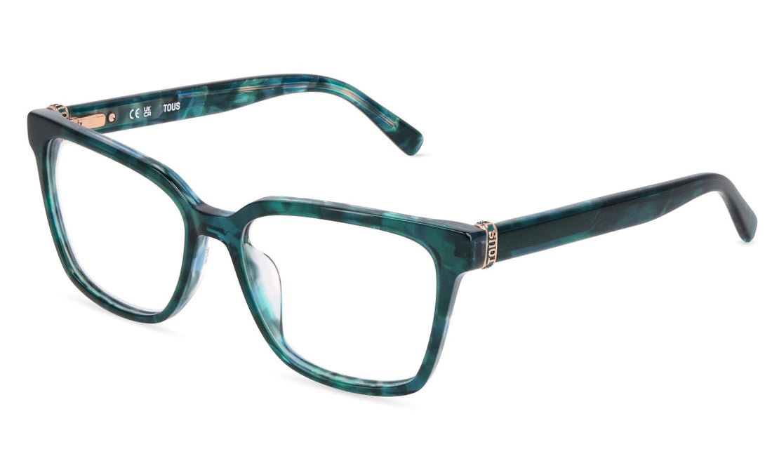 Gafas graduadas tous vtod78 0xat verde square femenino talla 54mm - Vista principal